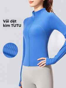 YANSE | Fitness Slimming Stripe Long Sleeve Jacket Outdoor Running Cycling