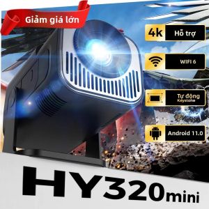Máy Chiếu Mini LED Di Động Thông Minh 4K HD Rạp Chiếu Phim Tại Gia Hỗ Trợ Android 13.0 WiFi BT5.0 Netflix YouTube Chỉnh Keystone Thủ Công