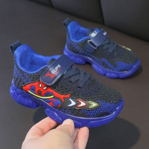 Sepatu Anak Laki-laki SUPR SPIDERMAN LED Import Santai - Redzeal Sepatu Karakter Anak Trendy Keren