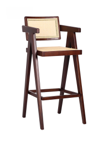 Bar Stool Rattan Solid Wood Bar Stool High Stool Bar Chair Zhonggu For Home Island Stool Bar Stool Stool Sub 60cm
