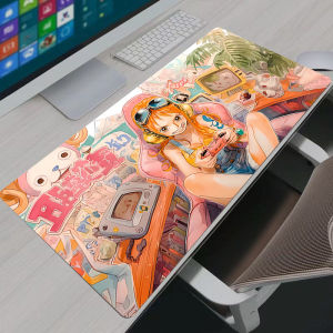Large Mouse Pad Gamer One Piece Nami Computer Desk Mat Modern Table Keyboard Laptop Carpet XXL Gaming Mousepad Girls Gift