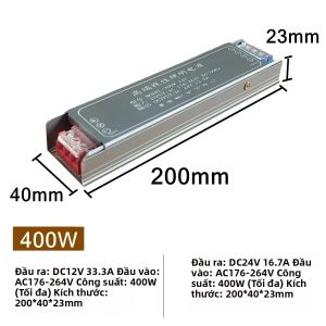 Bộ Nguồn Chuyển Mạch 12V 24V AC176-264V Sang Bộ Điều Khiển Đèn LED DC 60W-400W Biến Áp Chiếu Sáng Không Tiếng Ồn Cho Chiếu Sáng Gia Đình
