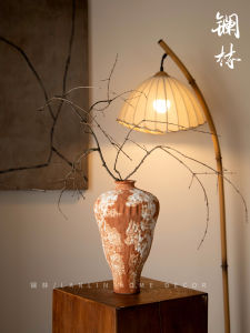 Retro Ceramic Flower Vase Jingdezhen Cold Fragrance Bottle Home Decorative Tabletop Flower Pot for Tea Room Decoration