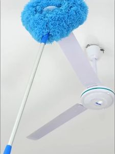 Ceiling Fan Duster Mop Microfiber Extendable Cleaning Tool Superfine Fiber Brush for Wall & Fan Dust Duster Kipas Siling Adjustable