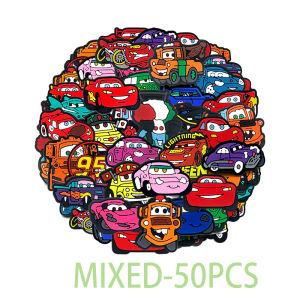 Disney Cars Lightning McQueen Cartoon 9-100PCS Shoe Charms Mix PVC Decoration high-quality Detachable Waterproof For Party Gifts