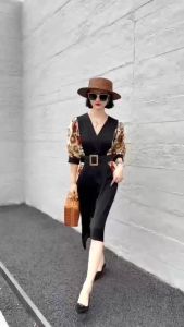 Đầm Lụa Dáng Dài Kèm Nịt - ROSA R71 Full Size M L XL Sang Trọng