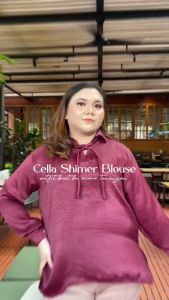 Siselyo Cella Shimmer Blouse - Baju Atasan Big Size Wanita – Blouse Muslim Jumbo
