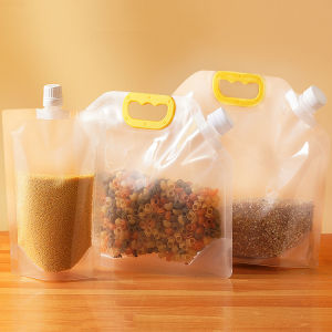 Túi Đựng Thực Phẩm Có Tay Cầm - Nắp Chống Ẩm - Đựng Gạo Hạt Nước