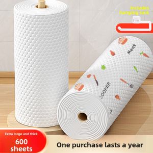 MONLEYTA | Disposable Kitchen Cleaning Cloth Dishwashing Cloth Wet And Dry Dual Purpose Home Cleaning Paper Water Absorption Lazy Persons Cloth