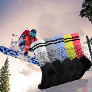 1 Pair Sports Socks Men Women Basketball Tennis Sports Socks Cycling Socks Outdoor Ski Socks Thickened Durable Snow Socks