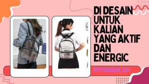 Tas Konser Kekinian: Tas Gandong Transparan, Tas Jelly Multifungsi & Tas Konser Trendy Murah