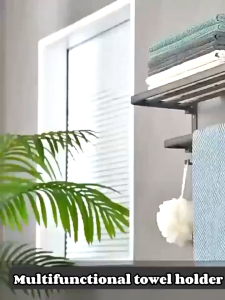 PROMO!! Rak Kamar Mandi Tempel Jemuran Handuk Rak Handuk Lipat Kamar Mandi