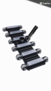 Flexible Vacuum Head 22" for Commercial Swimming Pools with Urethane Wheels Telescopic pole sold separately
