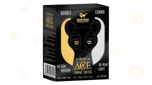 Cà phê chồn hòa tan đen - 2 Hộp trong 1 - 24g (2 hộp x 8 gói x 1.5g)