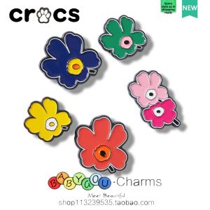 Marimekko Hole Shoe Flower Metal Decorative Accessories DIY Shoe Buckle Cross Part Flower Decoration for Shoes