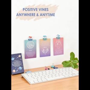 52Pcs/Box Mindful Positive Affirmation Meditation Cards Inspirational Self-Motivation Self Care Gifts for Daily Wellness