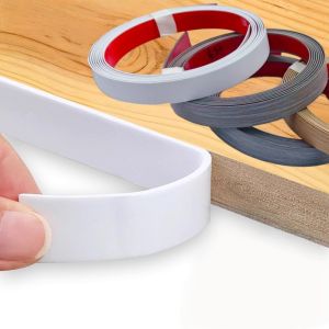 1pc 3Metersx1.8cm PVC Furniture edging banding strip sealing tape adhesive wood veneer sheet for Cabinet Desk Surface Edging
