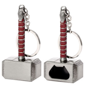 Bandai | Thor Hammer Bottle Opener Keychain - Metal Avengers Alliance Accessories