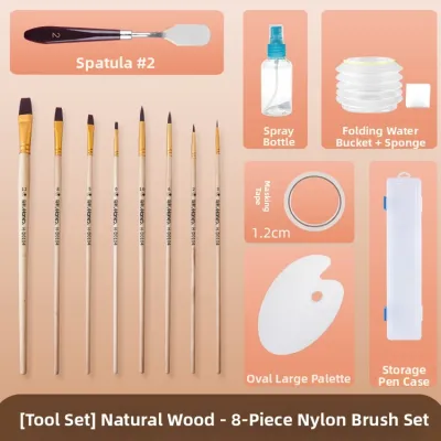 Marie’s | Nylon Professional Student Art Brush Set Full