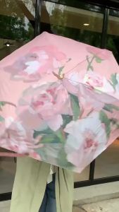 (Ship in 24hrs)AMBRELLA Lightweight sunscreen sun umbrella female sun and rain dual-use folding UV protection mini compact portable pocket umbrella