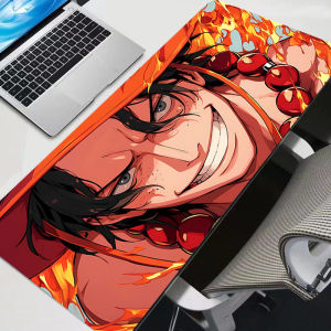 Bandai | Anime One Piece Ace Large Gaming Mouse Pad XXL Desk Mat Non Slip Rubber Keyboard Mat for PC Laptop Game Office Home Decor