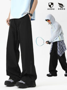 Quần Dài Nam Mùa Hè Phong Cách Mỹ Thiết Kế Nhỏ Gọn Quần Dài Leo Núi Ngoài Trời Quần Dài Ống Đứng Bằng Vải Polyester