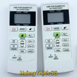 Điều khiển điều hòa SHARP Mã 05 nút ECO Remote máy lạnh SHARP - Tặng kèm pin - T&U Remote