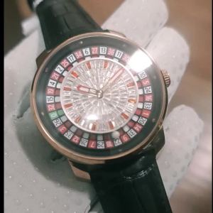 AILANG | AILANG Mens Automatic Mechanical Watch Luxury Unique Roulette Rotating Dial Wristwatch Fashion Leather Strap Male Gift