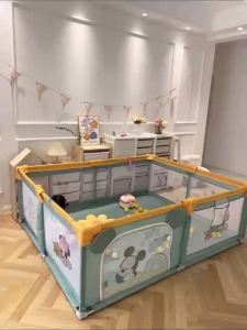 Baby Playpen For Baby Fence Playpen For Baby Playard Kids Playground Playards Toys for Children and Infants Guardrail Small Apartment Anti-Fall Fully Surrounded