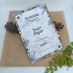 (100 pcs) Undangan Pernikahan Simple Mewah Termurah LG75