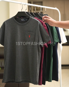 Mens Embroidered Round Neck T-Shirt Cotton Classic Fit Soft Comfortable Casual Short Sleeve Top
