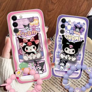 Kuroko Full Cover Silicone Phone Case for OPPO Reno13 Reno12/9/8/6/5/7/10/11 Cute Female Design Anti-Fall Creative Cartoon Style