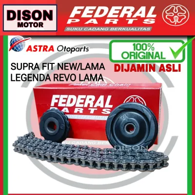Rantai keteng set federal supra fit lama fit new revo lama legenda original rantai kamprat federal