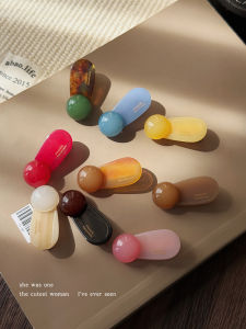 กิ๊บติดผมทรงกลมสไตล์เกาหลีสำหรับผู้หญิง ทรงปากเป็ด สไตล์ไฮเอนด์ ปี 2025 ติดผมข้างหน้า กิ๊บติดผม ตกแต่งผม สไตล์หวานๆ