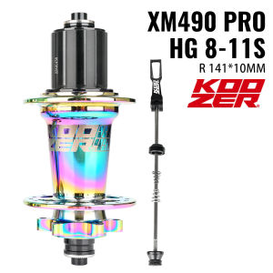 KOOZER | KOOZER XM490 Pro MTB Mountain Bike Disc Brake Hub 141x10mm QR Boost 72 Clicks 4 Bearings HG MS 28/32H 8-12S