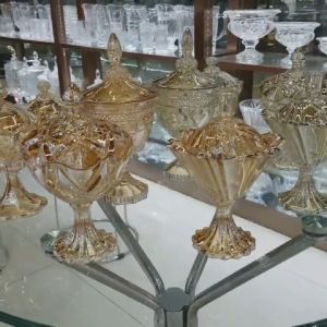 DT01-12 แก้วทองพร้อม พร้อมฝาปิดแต่งลาย A1-1