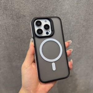 2 In 1 Shield Shockproof Phone Case for IPhone 15 Pro Max 11 12 13 14 Pro Max Matte Casing Magnetic Hard Back Cover