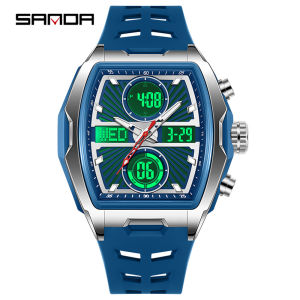 SANDA Đồng hồ bấm giờ đồng hồ bấm giờ báo thức giấc ngủ đếm ngược ba đồng hồ kỹ thuật số sáng thể thao chống nước