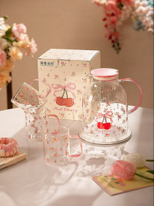 MODERN SWEETHOME | High Temperature Resistant Glass Water Pitcher