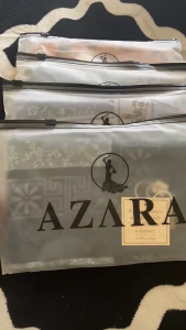 hijab segi empat azara motif warna husus hitamkerudung azara motif terbaru