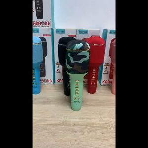 WS-900 Wireless Blutooth Microphone Karaoke Speaker With Microphone For KTV Handheld Mic Compatible Android / IOS System Portable Bluetooth Wireless Microphone(Random Color)