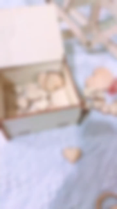 Heart Shaped Wedding Guest Book Drop Box Frame Party Decoration with 80 Wood Sign Hearts Blessing