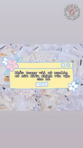 Khẩu trang cho bé 3 lớp kháng khuẩn vải xô muslin thoáng mát thân thiện với da bé 0-3 tuổi