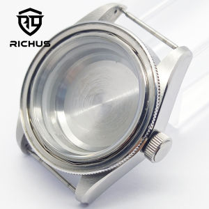 RICHUS NH35 Watch Case 41mm Watch Case Aluminum Bezel Fit NH34 NH35 NH36 ETA2824 PT5000 Miyota8215-DG Movement Watch Accessories
