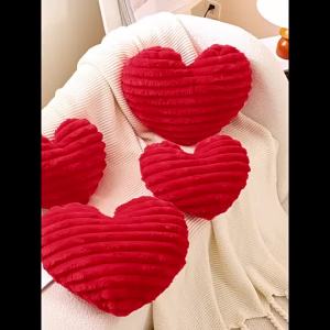 Heart-Shaped Plush Throw Pillow Comfortable Cute Mattress and Sofa Decor Cushion Chair Cushion floor cushion Throw Pillows