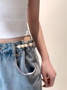 Korean Style Pearl Brooch Pin | Double Buckle Shawl Scarf Clip Women Fashion Accessories Anti Glare