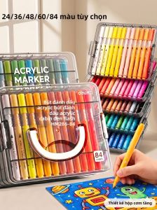 deli | Bút Dạ Quang Phủ Sáng Mềm Đầu Không Độc Có Thể Giặt Được