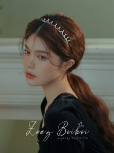 Retro French Crown Hair Clasp Fairy Girl Mori Style Super Fairy Hairpin 2022 New Arrival Pearl Headband Hair Accessories