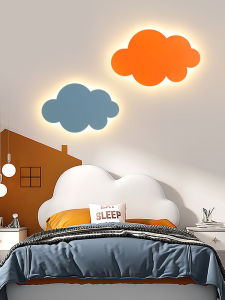 Modern Minimalist Cloud Shape Wall Lamp Creative Childrens Room Bedside Lamp Kindergarten Classroom Hallway Dormitory Wall Light