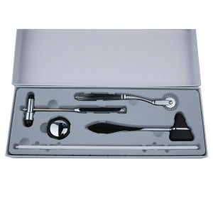 ETOPOO 5 Piece Set with Pointed Round Triangle T-Shaped Hea Neurological Hammer Percussion Hammer Neurological Reflex Hammer